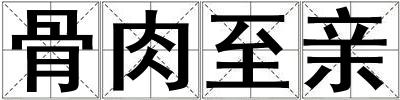 骨肉至親