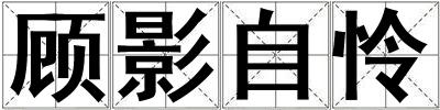 顧影自憐