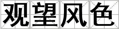 觀望風色