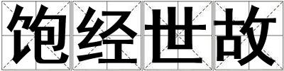飽經世故