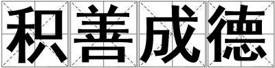 積善成德