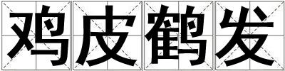 雞皮鶴發