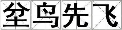 坌鳥先飛