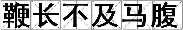 鞭長不及馬腹