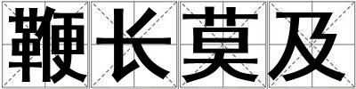 鞭長莫及