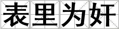 表里為奸