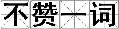 不贊一詞