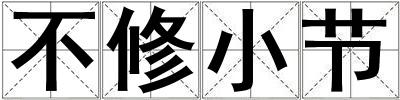 不修小節(jié)