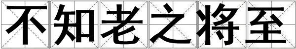 不知老之將至