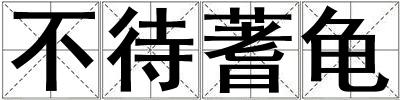 不待蓍龜