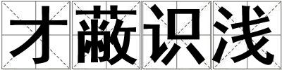 才蔽識淺