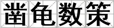 鑿龜數策