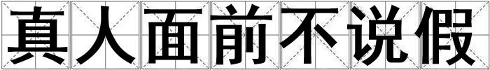 真人面前不說假