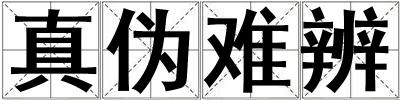 真?zhèn)坞y辨