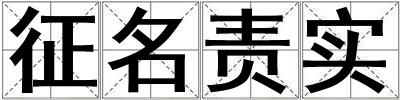 征名責實