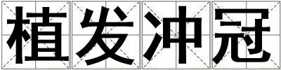 植發(fā)沖冠