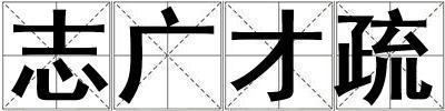 志廣才疏