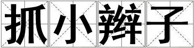 抓小辮子