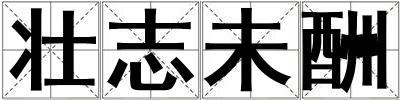 壯志未酬
