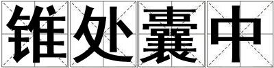 錐處囊中