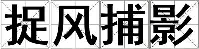 捉風捕影