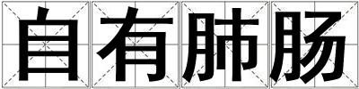 自有肺腸