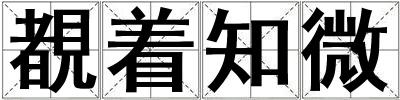 覩著知微
