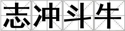 志沖斗牛