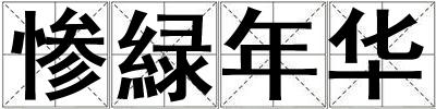 慘緑年華