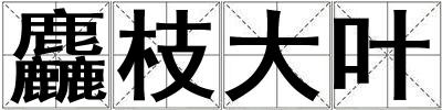 麤枝大葉