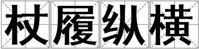 杖履縱橫