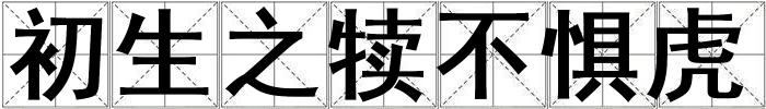 初生之犢不懼虎