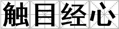 觸目經心