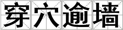 穿穴逾墻
