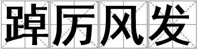踔厲風發(fā)