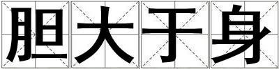 膽大于身