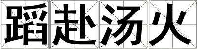 蹈赴湯火