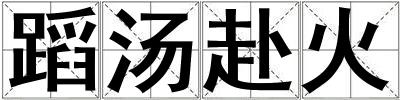 蹈湯赴火