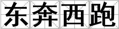 東奔西跑