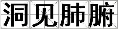 洞見肺腑