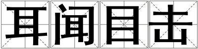 耳聞目擊