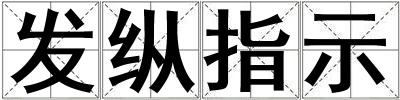 發縱指示