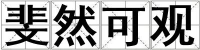 斐然可觀