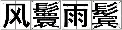 風(fēng)鬟雨鬢