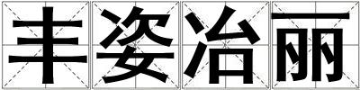 豐姿冶麗