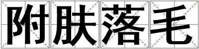 附膚落毛