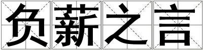 負薪之言