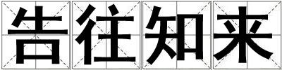 告往知來
